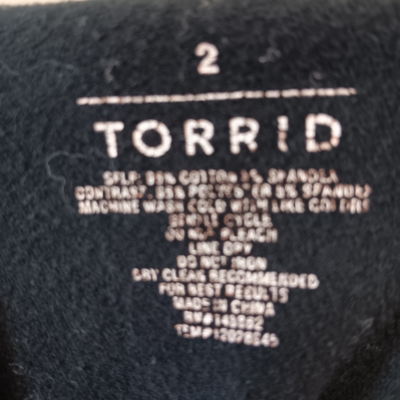 Torrid Moto Leggings Size 2/XL Faux Leather Black - Picture 3 of 8